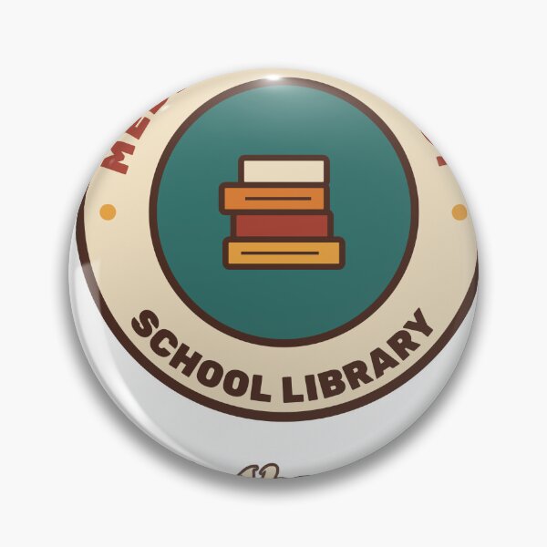 Item preview, School Media Specialist Ask Me About Books Retro Badge designed and sold by Walli's.