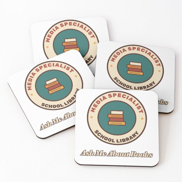 Item preview, School Media Specialist Ask Me About Books Retro Badge designed and sold by Walli's.