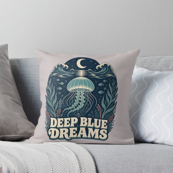 Item preview, Deep Blue Dreams Jellyfish designed and sold by aminomen.