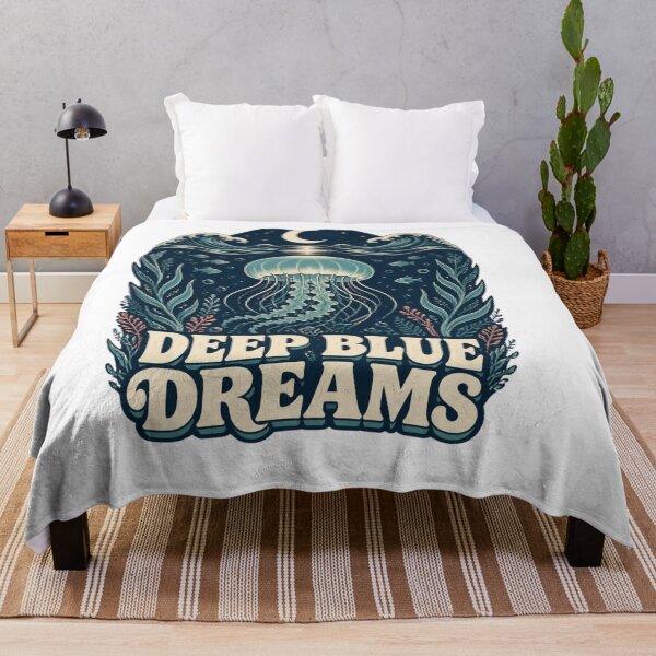 Item preview, Deep Blue Dreams Jellyfish designed and sold by aminomen.