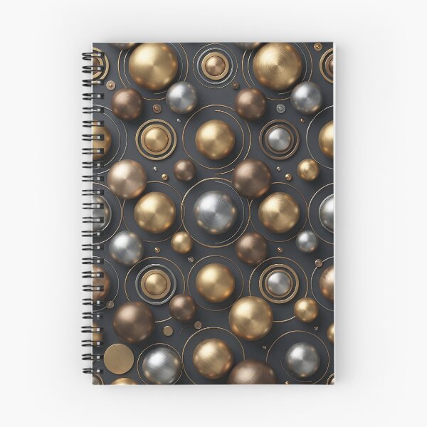 Item preview, Seamless Abstract Brushed Metallic Spheres Pattern designed and sold by wallpapersarts.