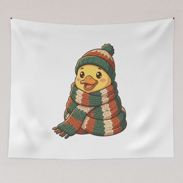Item preview, Cute Cozy Winter Duck Scarf designed and sold by Ella_Sketch.