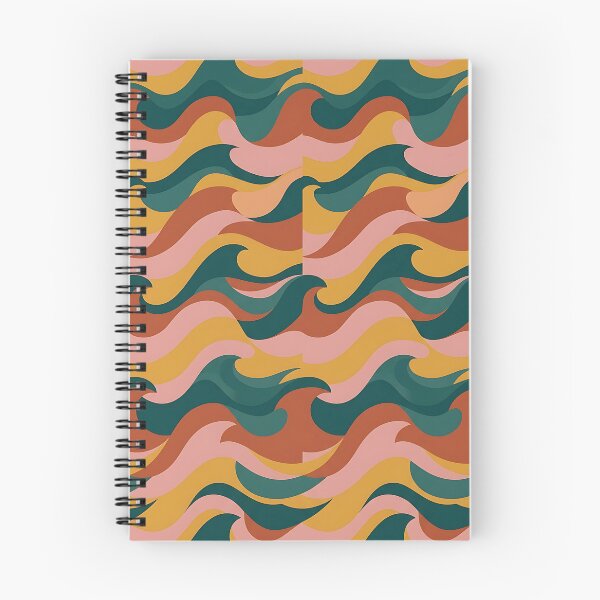 Item preview, Seamless Minimalist Color Block Wave Pattern designed and sold by wallpapersarts.