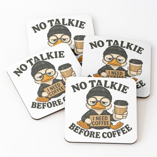 Item preview, No talkie before coffee - Duck designed and sold by MayarttStudio.