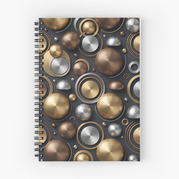 Item preview, Seamless Abstract Brushed Metallic Spheres Pattern designed and sold by wallpapersarts.