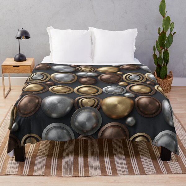 Item preview, Seamless Abstract Brushed Metallic Spheres Pattern designed and sold by wallpapersarts.