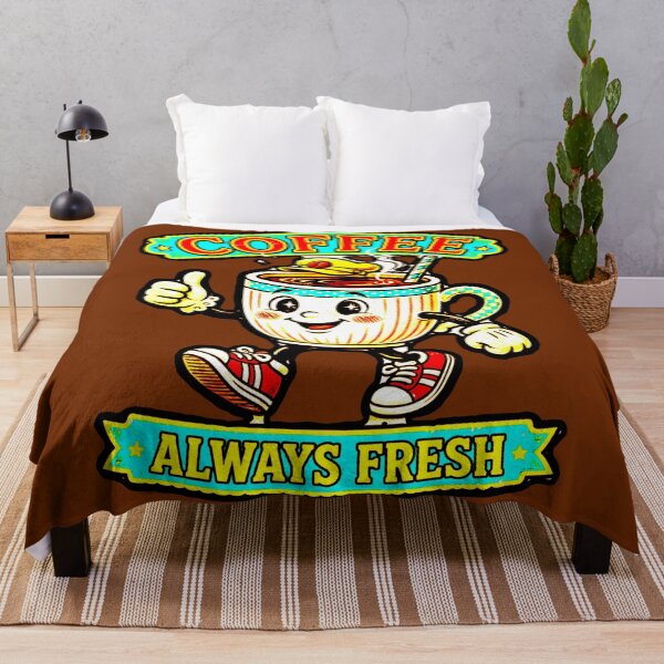 Item preview, Always Fresh Coffee Happy Mug Retro Vintage Funny Walking designed and sold by AstronautMerch.