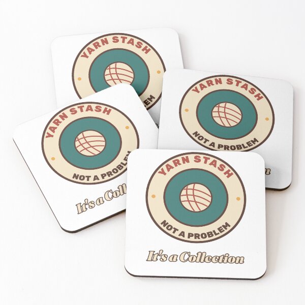 Item preview, Yarn Stash Not a Problem It's a Collection Retro Badge designed and sold by Walli's.