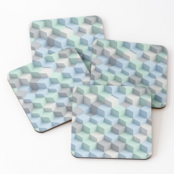 Item preview, Seamless 3D Isometric Cube Geometric Pattern designed and sold by wallpapersarts.