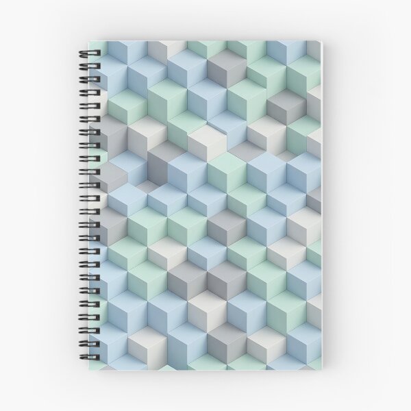 Item preview, Seamless 3D Isometric Cube Geometric Pattern designed and sold by wallpapersarts.