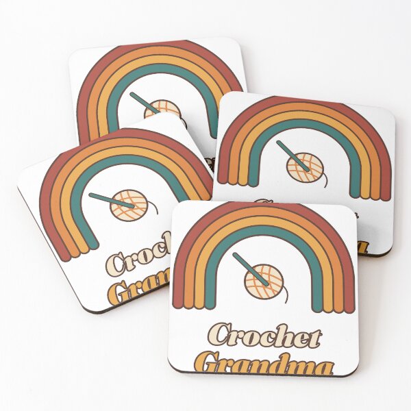 Item preview, Crochet Grandma Retro Rainbow Yarn and Hook designed and sold by Walli's.
