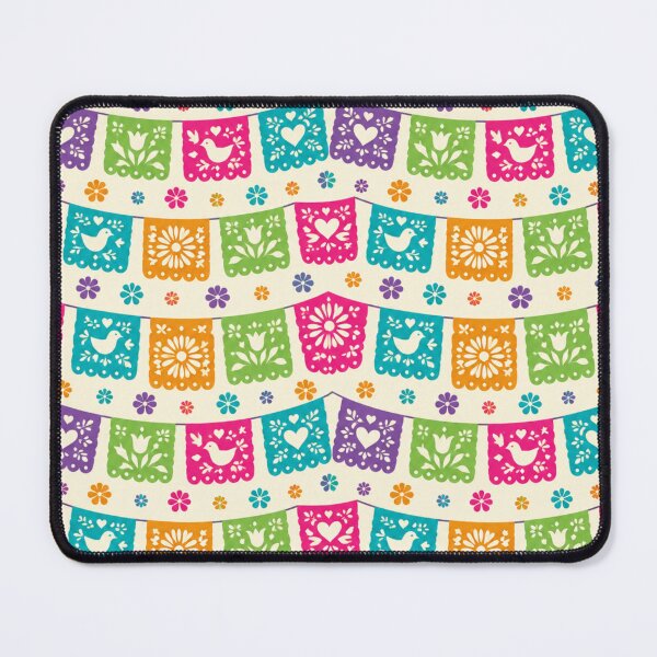 Item preview, Papel Picado Pattern | Mexican Cut Paper Fiesta Banners with Flowers, Birds and Hearts designed and sold by StickyGuys.