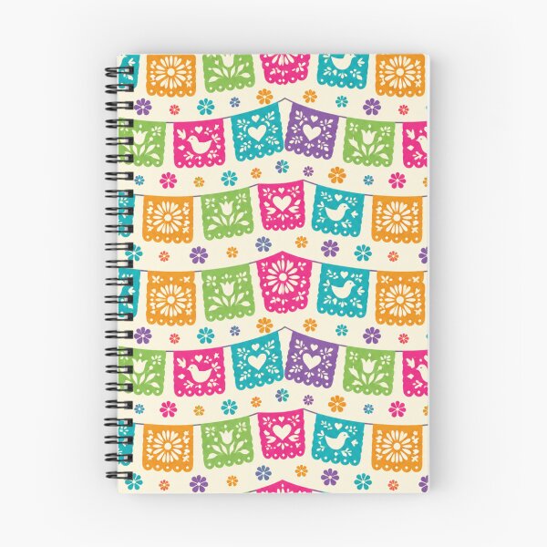 Item preview, Papel Picado Pattern | Mexican Cut Paper Fiesta Banners with Flowers, Birds and Hearts designed and sold by StickyGuys.
