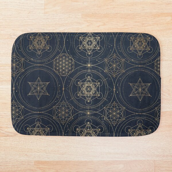Item preview, Seamless Sacred Geometry Gold Star Lines Pattern designed and sold by wallpapersarts.