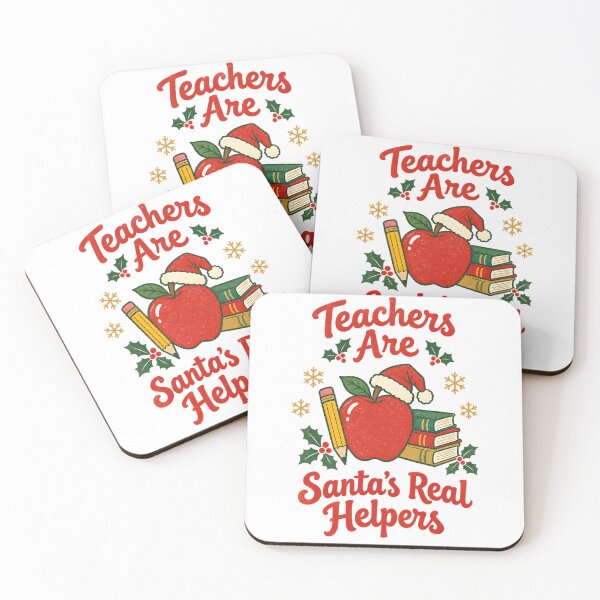 Item preview, Teachers Are Santa's Real Helpers Christmas Teacher Gift designed and sold by DigitalChickHub.