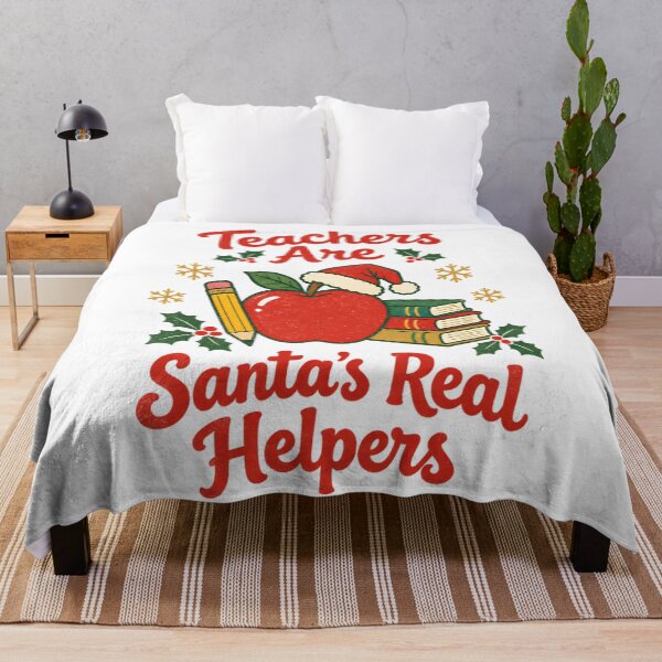 Item preview, Teachers Are Santa's Real Helpers Christmas Teacher Gift designed and sold by DigitalChickHub.