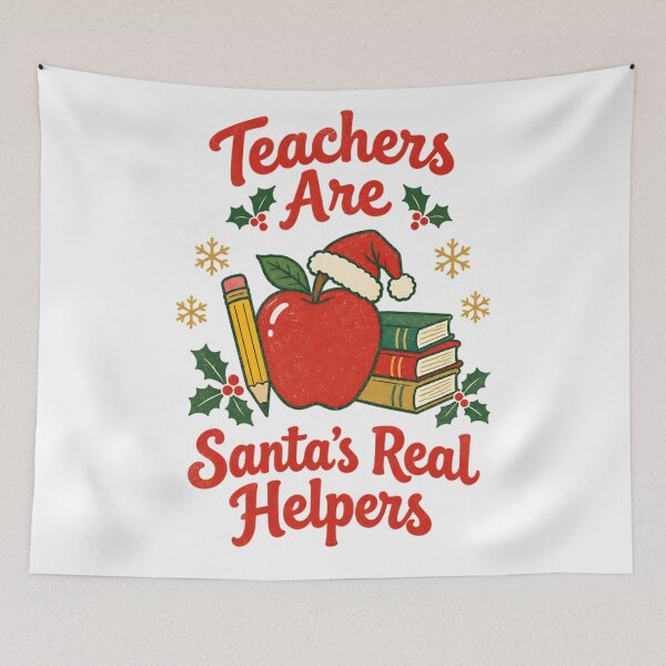 Item preview, Teachers Are Santa's Real Helpers Christmas Teacher Gift designed and sold by DigitalChickHub.