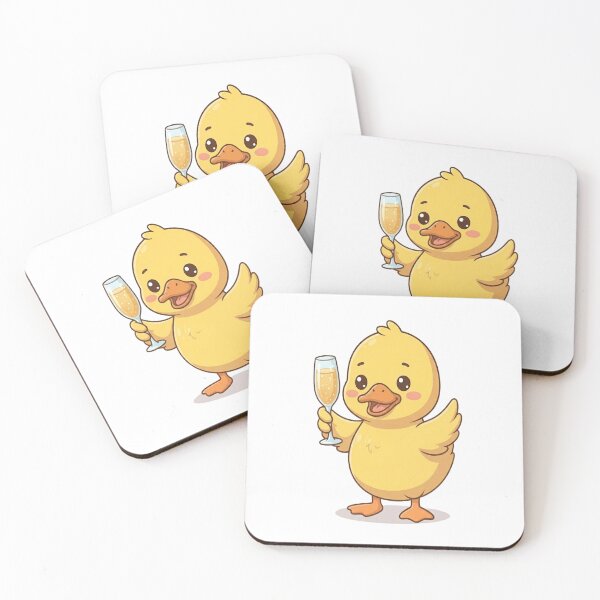 Item preview, Cute Celebration Duck Champagne Toast designed and sold by Ella_Sketch.