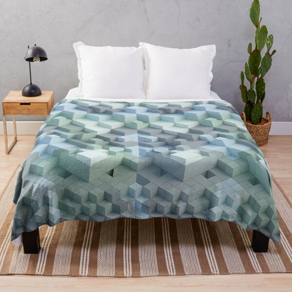 Item preview, Seamless 3D Isometric Cube Geometric Pattern designed and sold by wallpapersarts.