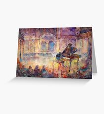 Piano Recital - Classical Pianist In Concert Greeting Card