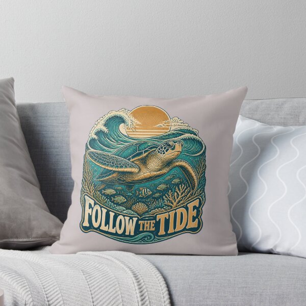 Item preview, Follow the Tide Sea Turtle designed and sold by aminomen.