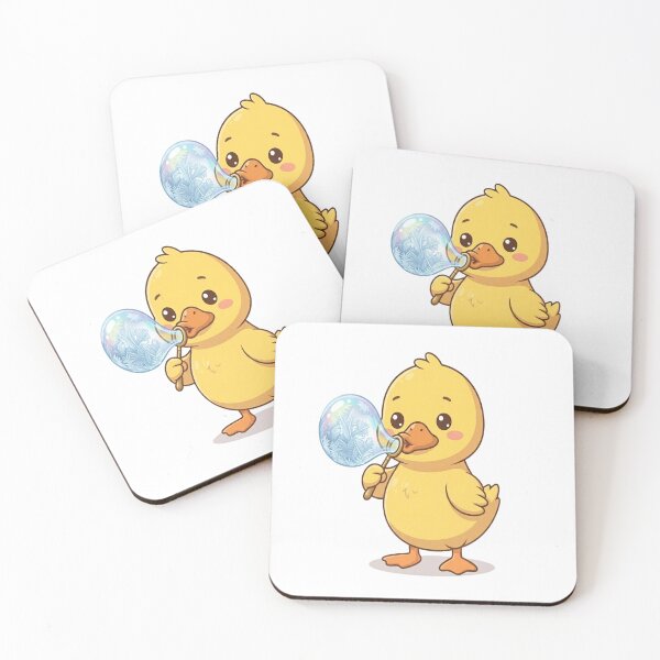 Item preview, Cute Duck Blowing Ice Bubble designed and sold by Ella_Sketch.