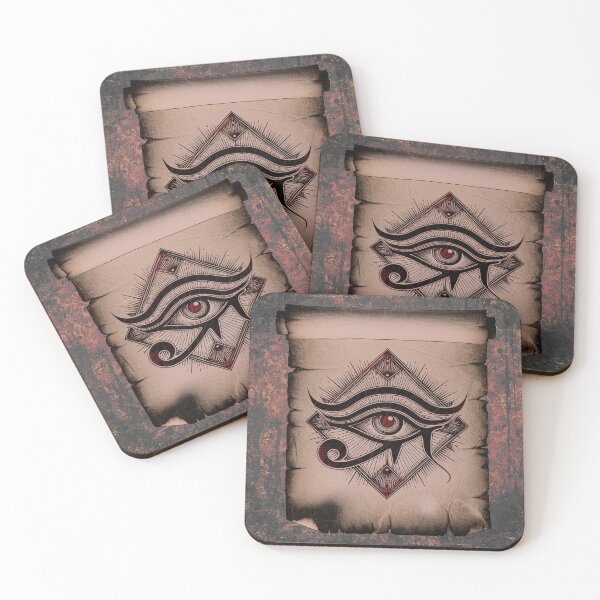 Item preview, Eye of Horus Red All Seeing Eye Egyptian Emblem designed and sold by Ghoul Enterprises.