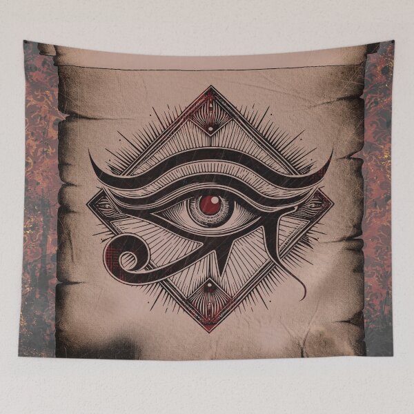 Item preview, Eye of Horus Red All Seeing Eye Egyptian Emblem designed and sold by Ghoul Enterprises.