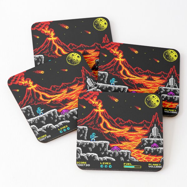 Item preview, Volcanic Planet – Retro 8-Bit Pixel Art Sci-Fi Adventure designed and sold by compugrove.