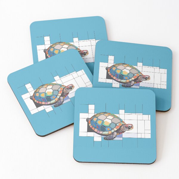Item preview, Mosaic Turtle Geometric Sea Turtle Design designed and sold by designmari.
