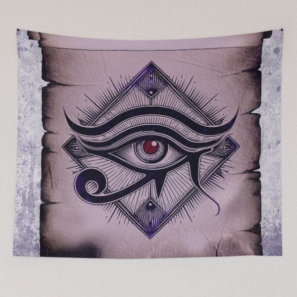 Item preview, Eye of Horus Purple All Seeing Eye Egyptian Emblem designed and sold by Ghoul Enterprises.