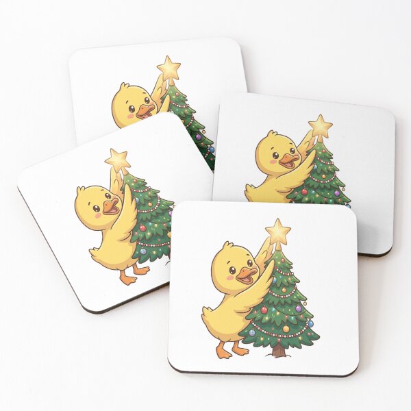 Item preview, Cute Duck Decorating Christmas Tree designed and sold by Ella_Sketch.