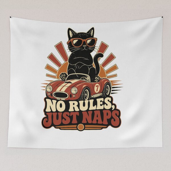 Item preview, No Rules Just Naps Cat designed and sold by aminomen.