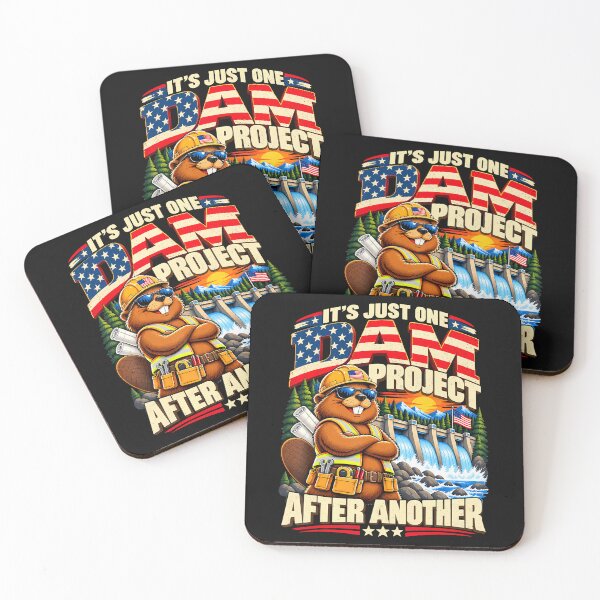 Item preview, It'S Just One Dam Project After Another Beaver Patriotic designed and sold by Chromatic-Cubes.