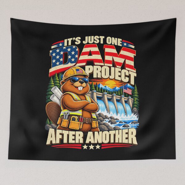 Item preview, It'S Just One Dam Project After Another Beaver Patriotic designed and sold by Chromatic-Cubes.