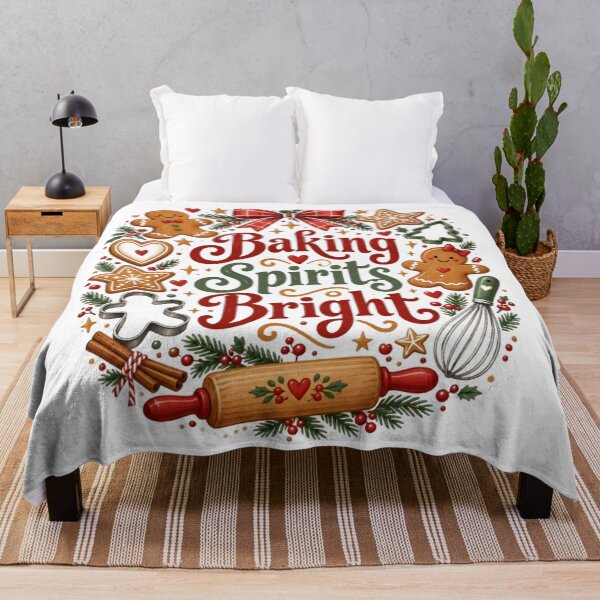 Item preview, Baking Spirits Bright Christmas Gingerbread Cookies designed and sold by DigitalChickHub.