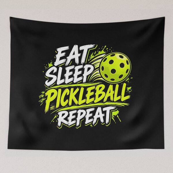Item preview, Eat Sleep Pickleball Repeat Sports Ball Player designed and sold by Photo-Sphere101.