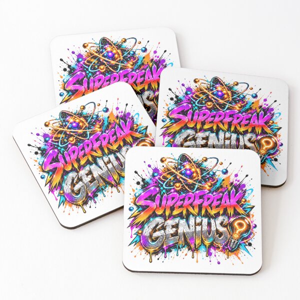 Item preview, Superfreak Genius – Neon Atomic Graffiti Art designed and sold by DansCreations42.