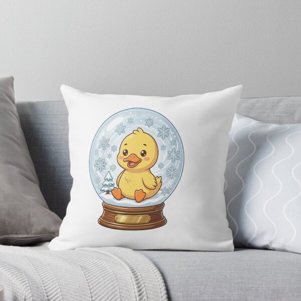 Item preview, Cute Duck Snow Globe Winter designed and sold by Ella_Sketch.