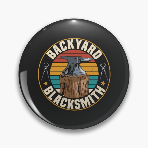 Item preview, Backyard Blacksmith Vintage Forge Badge designed and sold by BUNNIES-EL.