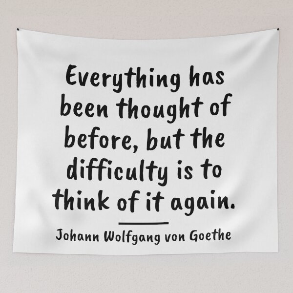 Item preview, Think It Again - Goethe Quote designed and sold by 4ever-Undaunted.