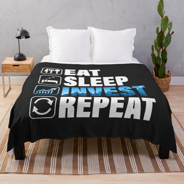 Item preview, Eat Sleep Invest Repeat designed and sold by BUNNIES-EL.
