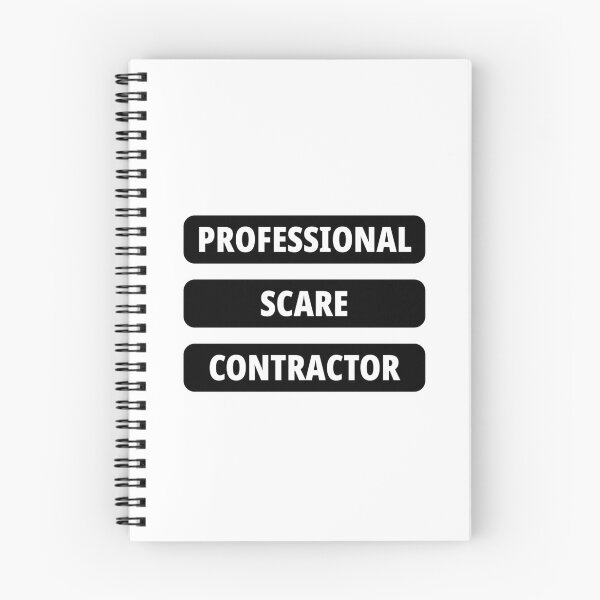 Item preview, Professional Scare Contractor Halloween Sticker Funny Spooky Work Text Quote designed and sold by PRIME4YOU.