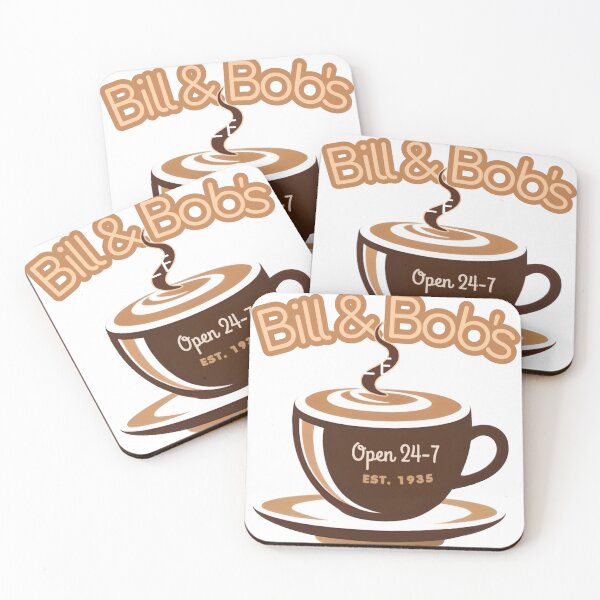 Item preview, Bill & Bob's Coffee Shop Est 1935 | Recovery T-Shirt Inspiring Sobriety  designed and sold by johnnysakko.