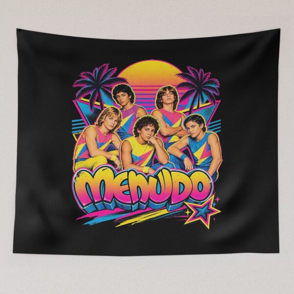 Item preview, Menudo 80s Synthwave Sunset designed and sold by Menagerie-Neon.