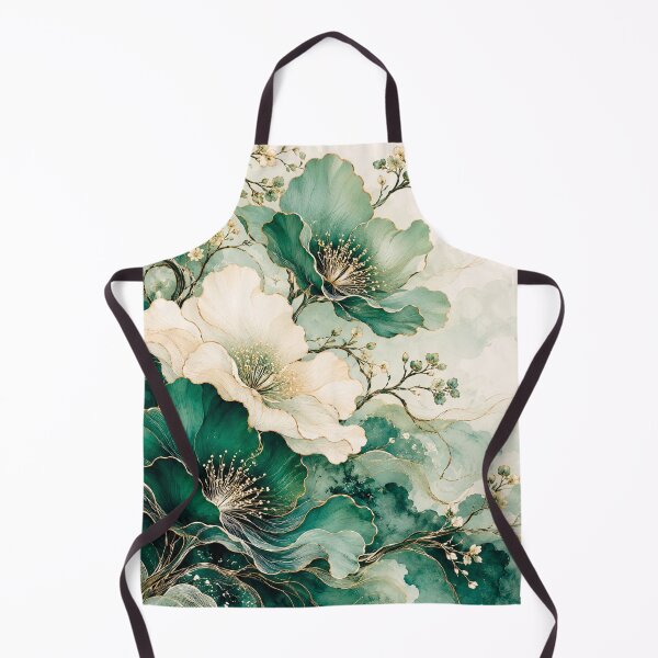 Item preview, Jade & Cream Wild Blossoms designed and sold by WeaveSphere.