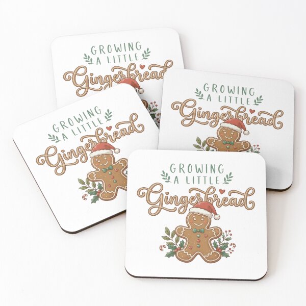 Item preview, Growing a Little Gingerbread , Christmas Pregnancy Announcement, Holiday Baby Reveal, Maternity Christmas Design, Baby Gingerbread  designed and sold by MS Pod Studio.