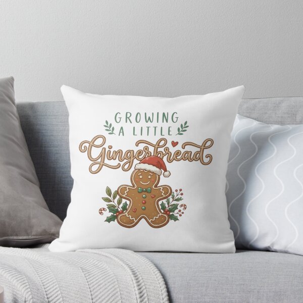 Item preview, Growing a Little Gingerbread , Christmas Pregnancy Announcement, Holiday Baby Reveal, Maternity Christmas Design, Baby Gingerbread  designed and sold by MS Pod Studio.