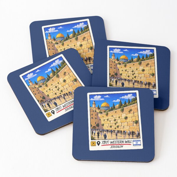 Item preview, TBT Western Wall Jerusalem Israel Vintage Travel Art designed and sold by JEFFCORA.
