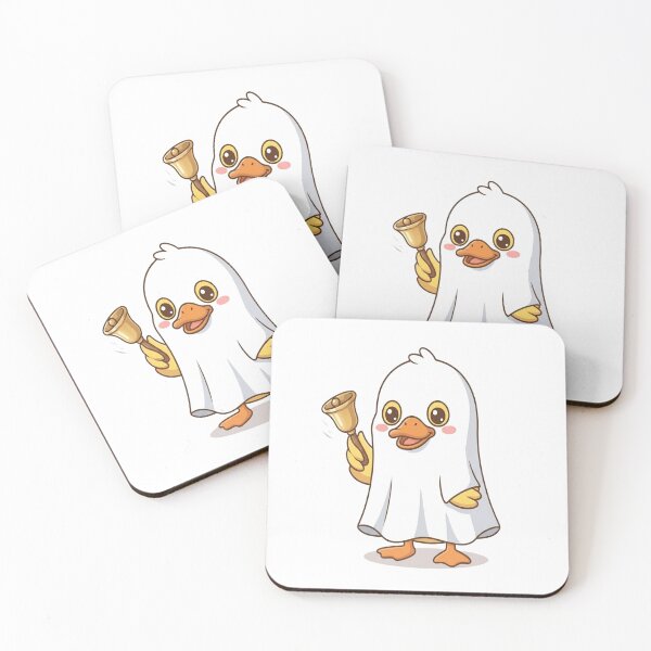 Item preview, Cute Ghost Duck Ringing Bell designed and sold by Ella_Sketch.